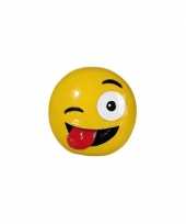 Grote emoticon knipoog tong spaarpot